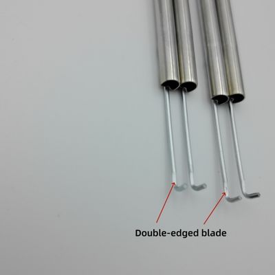 comprar Aguja de electrodo de acero inoxidable 304  Aguja de doble filo  Electropulida  Granallada  Procesamiento personalizado online manufacture