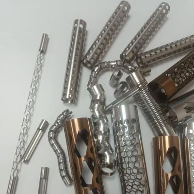 Buy 304 Stainless Steel Tube Precision Laser Cutting  Punching  Slotting online manufacture