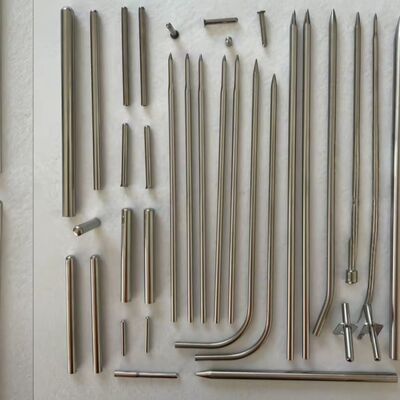 Processing of 304 316L stainless steel capillary tube laser cutting  slotting  variable diameter head  and tapered end